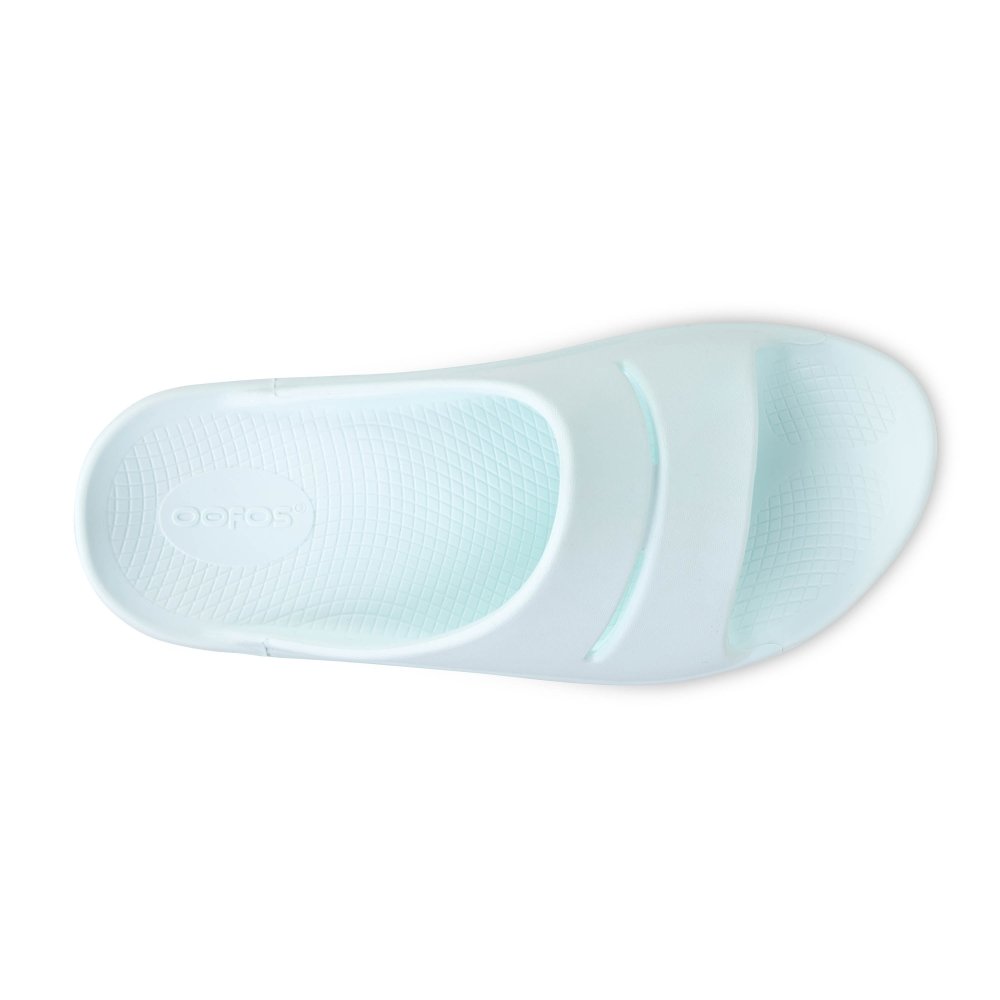 OOFOS Women's OOahh Slide Sandal - Ice
