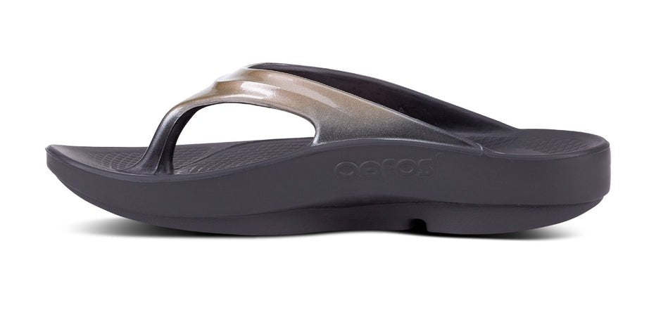 Oofos Women's Oolala Luxe Recovery Thong Sandal - Latte