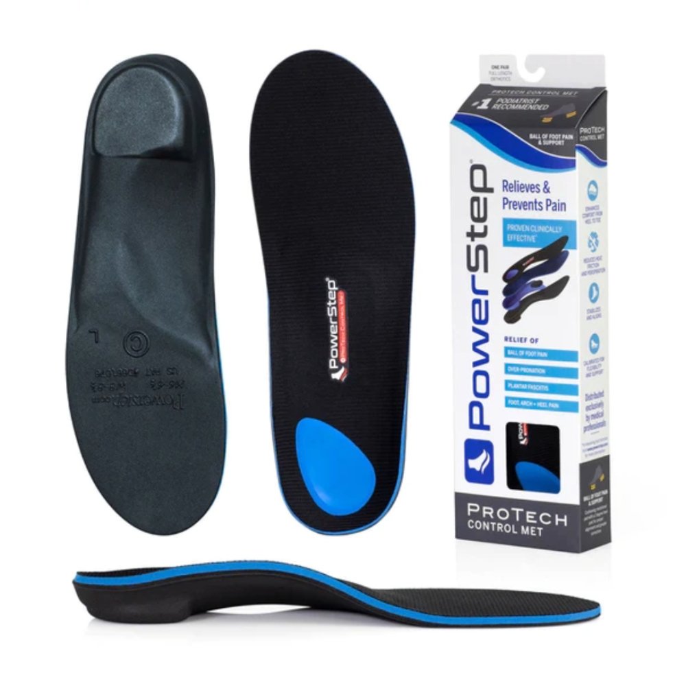 PowerStep ProTech Control Met Full Length Orthotic Insoles 1019-01