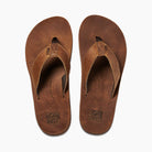 Reef Men's Drift Classic Leather Flip Flops - Brown