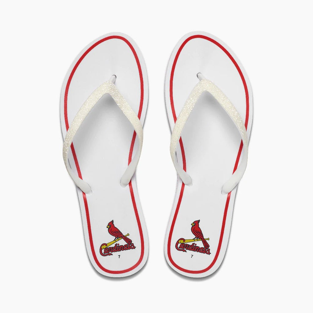 Reef Women's Stargazer X MLB Flip Flops - St. Louis Cardinals