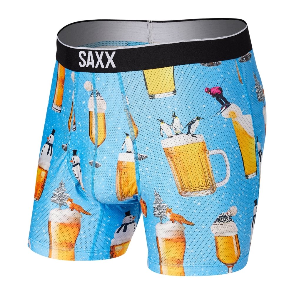 SAXX Men's Volt Boxer Brief Underwear - Winter Ale
