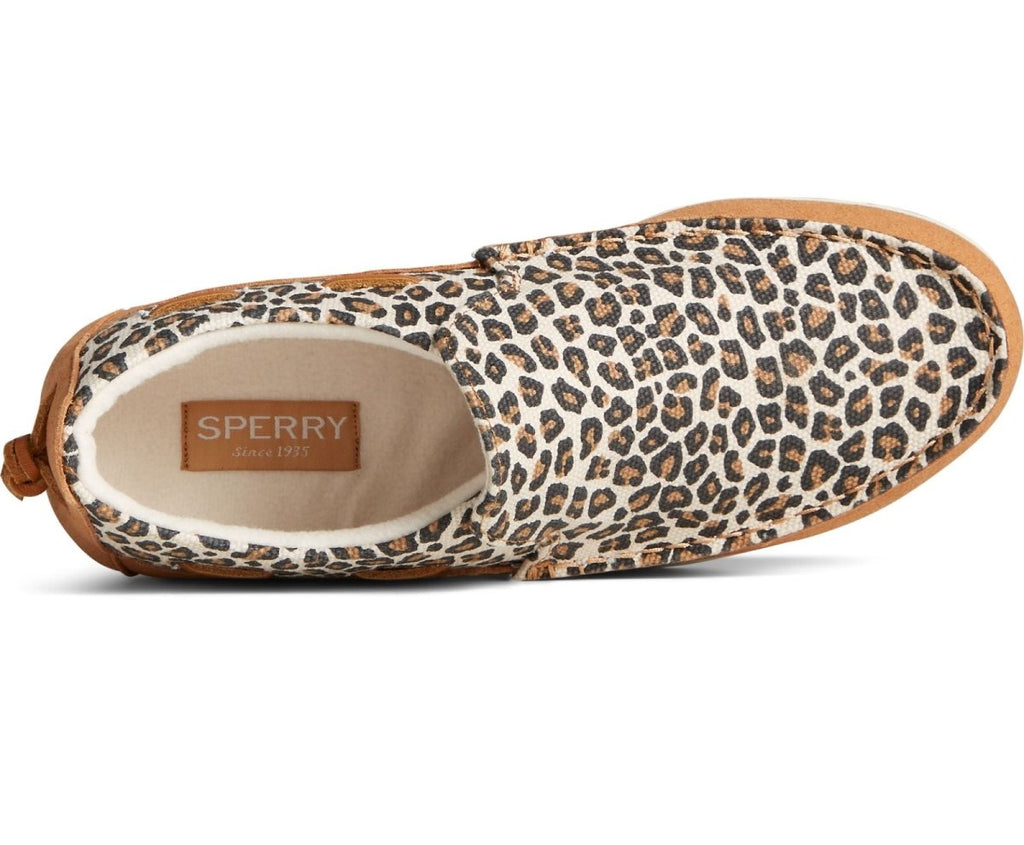 Sperry Women's Moc-Sider Slip On Shoe - Leopard