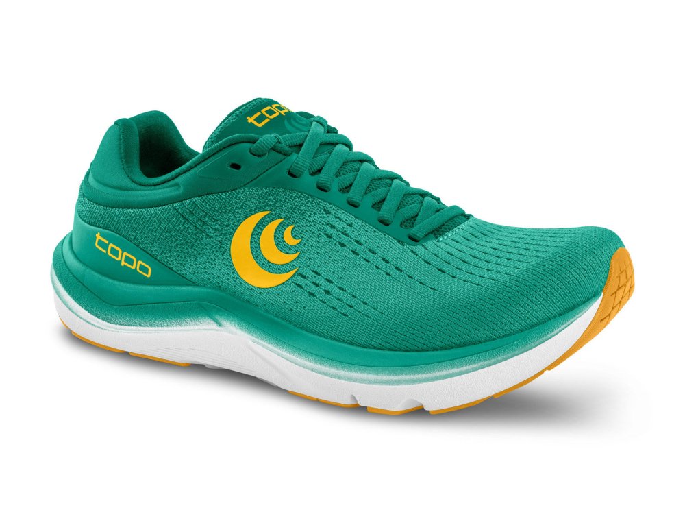 Topo Athletic Women's Magnifly 5 Running Shoes - Teal/Gold