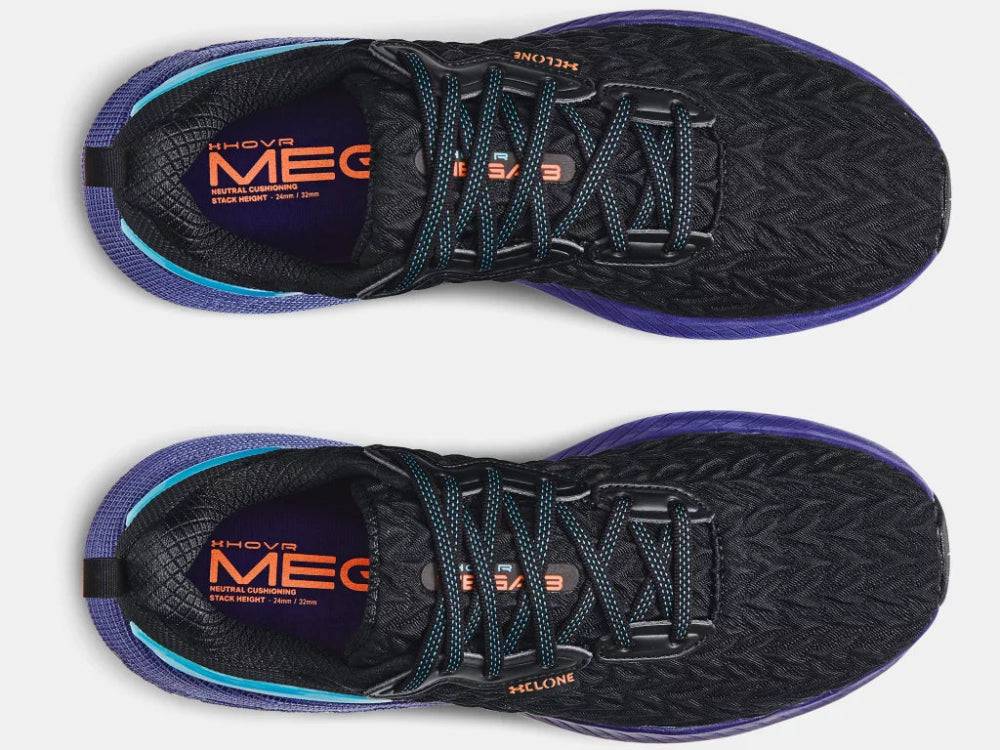 Under Armour Men's UA HOVR™ Mega 3 Clone Running Shoes - Black/Sonar Blue/Black